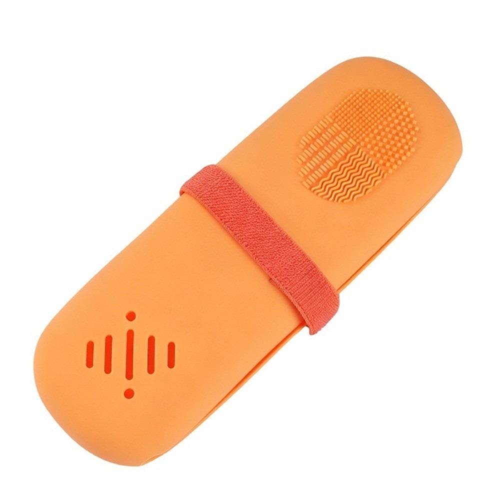 Ventilated Hole Silicone Makeup Brush Bag Dust-proof Cosmetic Brush Storage Pouch  Women