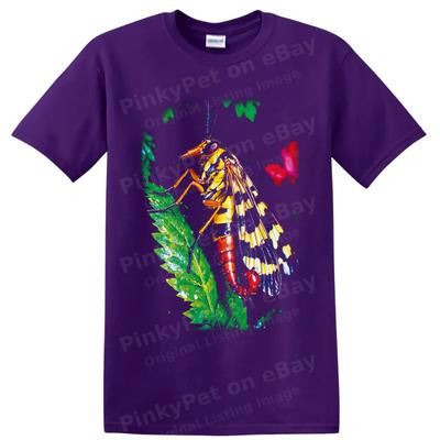 Grasshopper T Shirt Colorful Tropical Insect Leaf Nature Graphic Tee Gift Art