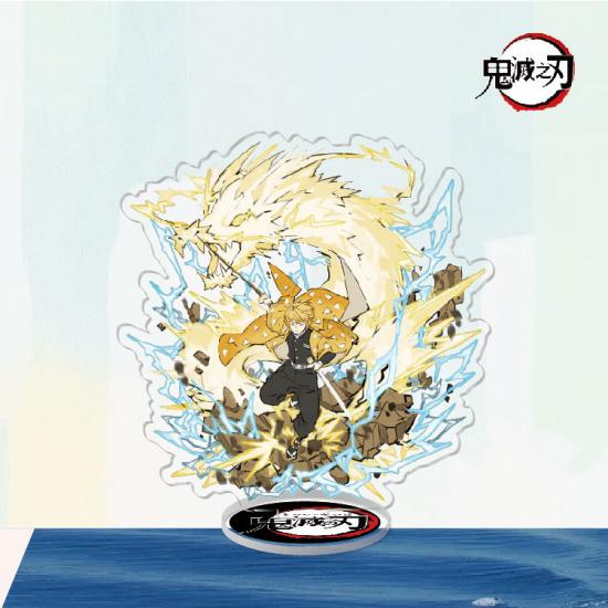 Anime Peripheral Kimetsu No Yaiba Tanjirou Nezuko Yi Zhi Fu Butterfly Endure Acrylic Standing Sign Decorative Ornaments