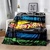 2025 Nuova Nuova Coperta in Flanella Cartone Animato Auto da Corsa H-Hot Wheels, Morbida Coperta Plaid per Casa Camera da Letto Letto Divano Coperta da Viaggio Regalo per Bambini