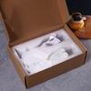 Boxed Wedding Gray Corset With Glasses Love Romantic Wedding Wine Glass Gift Box