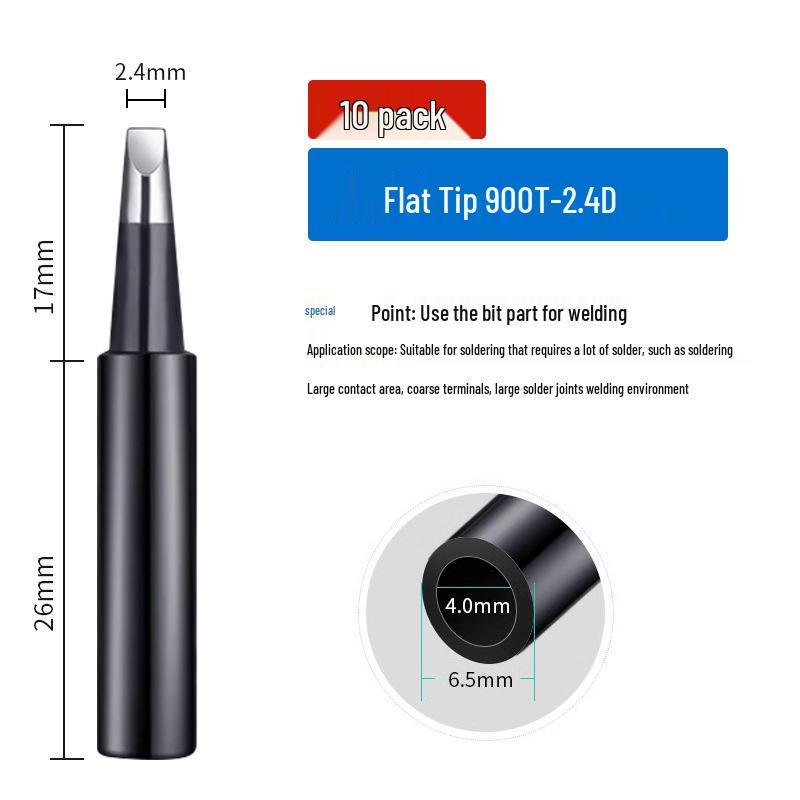936 Internal Heating Soldering Iron Tip, Constant Temperature, Chrome & Black Diamond, Lead-Free