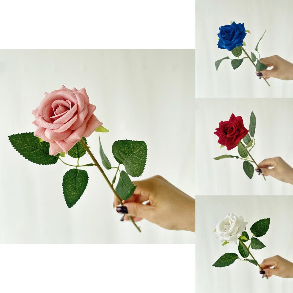 Classic Romantic Rose Handcraft Artificial Flowers For Wedding Party And Home Decoration
