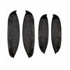 4pcs Inner Door Armrest Panel Black Leather+red Line Cover For Qashqai J10 07-15