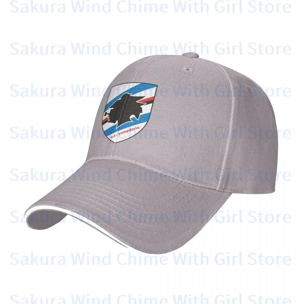 Módní baseballová čepice Sampdoria pro unisex POLYESTEROVÉ klobouky Nastavitelný klobouk Ležérní klobouk pro řidiče kamionu