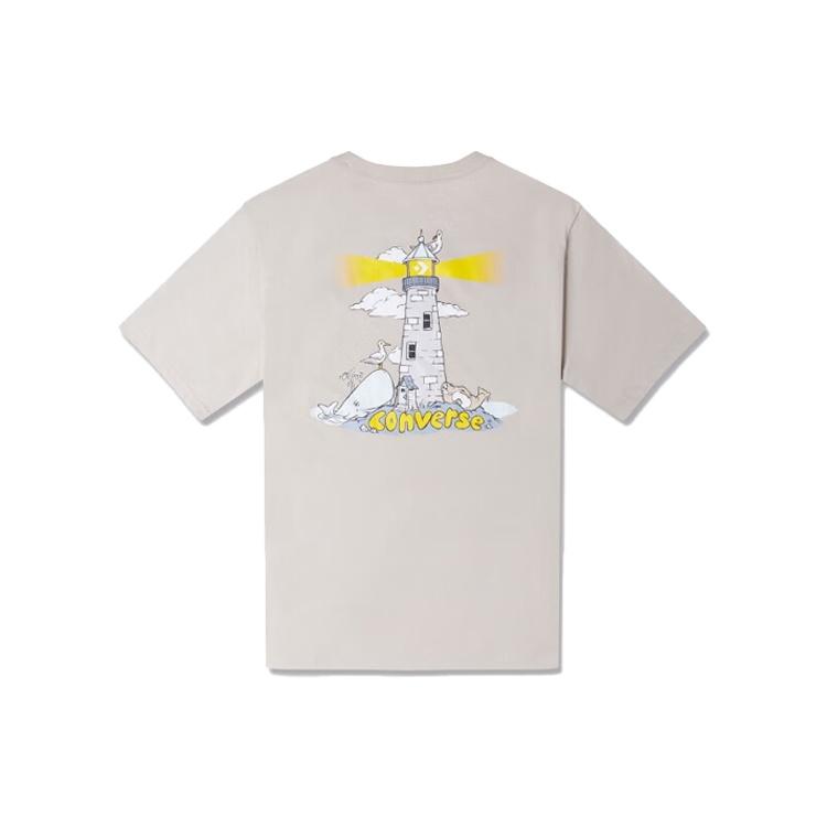 Converse Lighthouse T-shirt Asia Sizing Beige Men s 10024760-A03 L