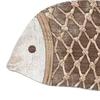 4Pcs Wooden Fish Wall Decoration Nautical Coastal Theme Wall Hangings Handmade Rustic Ocean Fish Art Decor for Bathroom Kitchen Living Room