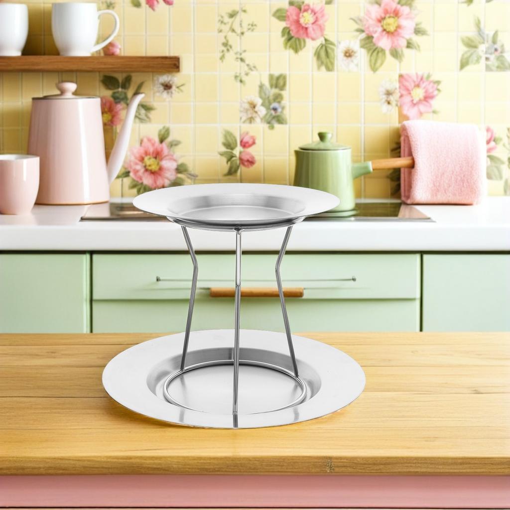 1 Satz Meeresfrüchte-Turmständer Doppelschichtig 23,8 cm 17,9 cm Edelstahl Meeresfrüchte-Präsentationsständer für Austern Garnelen Krabbenkuchen Sushi