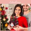 Santa Christmas Gift Container Cartoon Design Reinforced Cover Events Holiday