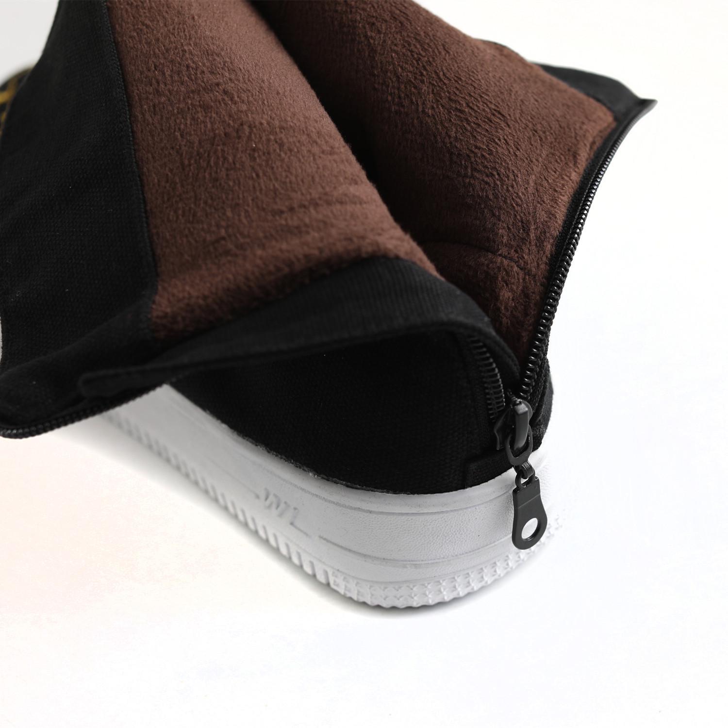 

Мужские холщовые сапоги с вышивкой «Цветные облака» — коллекция «Осень и зима», повседневные короткие сапоги в литературном стиле. Size 44