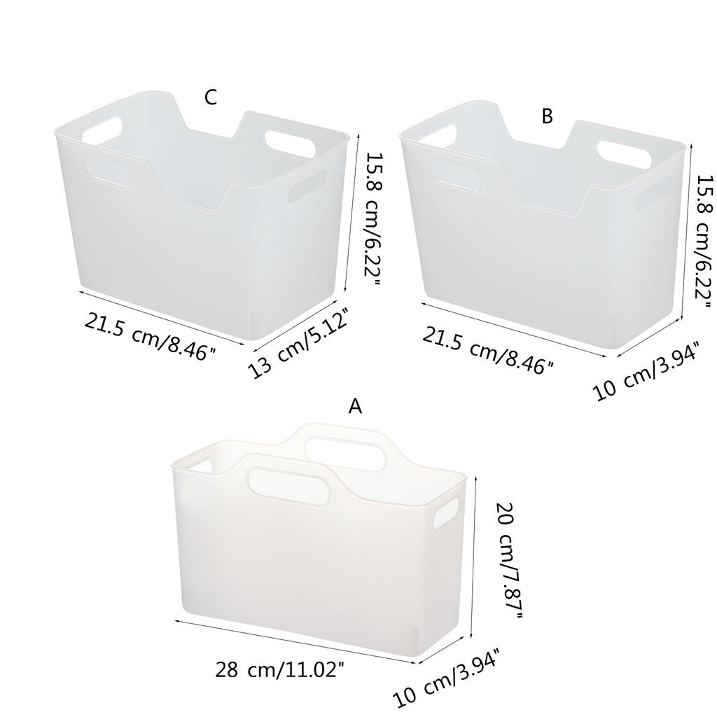 Comfortable Storage Box for Women Hand Box Plastic Organizing Basket Portable Storage Case for Kitchen Bathroom Office