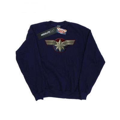 Mens Captain Marvel Chest Emblem Sweatshirt