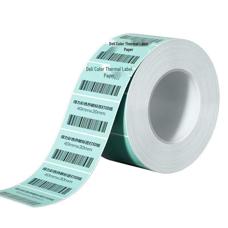 Deli Self-Adhesive Label Paper & Stickers 40x30mm светло-зеленый