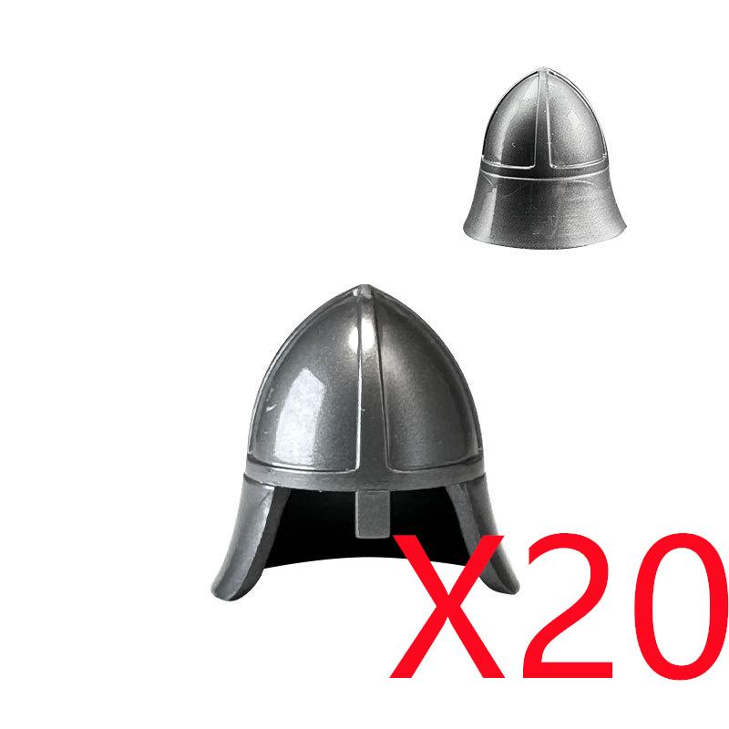 MOC Medieval Soldier Shoulder Armor Building Blocks Knight Figure Wearing Part Accessories Helmet Wings Weapon DIY Toy Gift K001