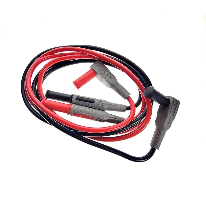 P1032/P1033 4mm 1000V 15A Multimeter Silicone Wire Cable Banana Plug Test Line Injection Molded Straight/Right Angle