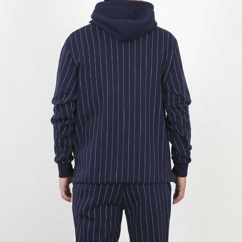 Puma Pinstripe Hooded Pullover Fleece Men Blue Men's 530179-06