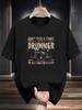 Pure Print Short-Sleeved T-Shirt Fashionable Casual Summer Graphic Short Sleeve Men's T-shirts for Summer Unisex All-Season