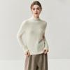 2026 Autumn/Winter Women's Cashmere High Neck Saddle Shoulder Knit Sweater
