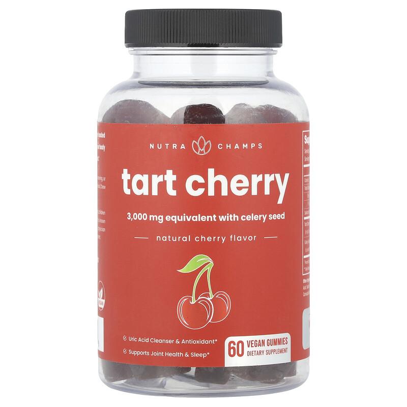 Tart Cherry, Natural Cherry, 60 Vegan Gummies