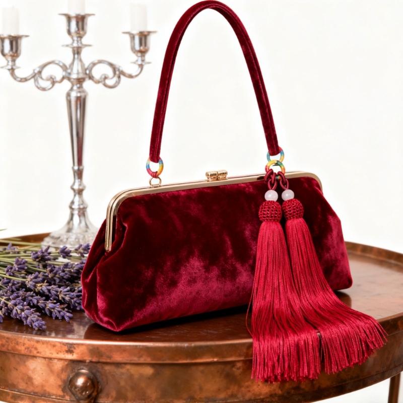 Lightweight Keychain with Double Tassels Multipurpose Vertical Tassels Decoration for Keys Purses Backpacks