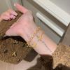 Classic Iris Flower Retro Bracelet for Women - Vintage Style, Light Luxury, Elegant Hand Jewelry