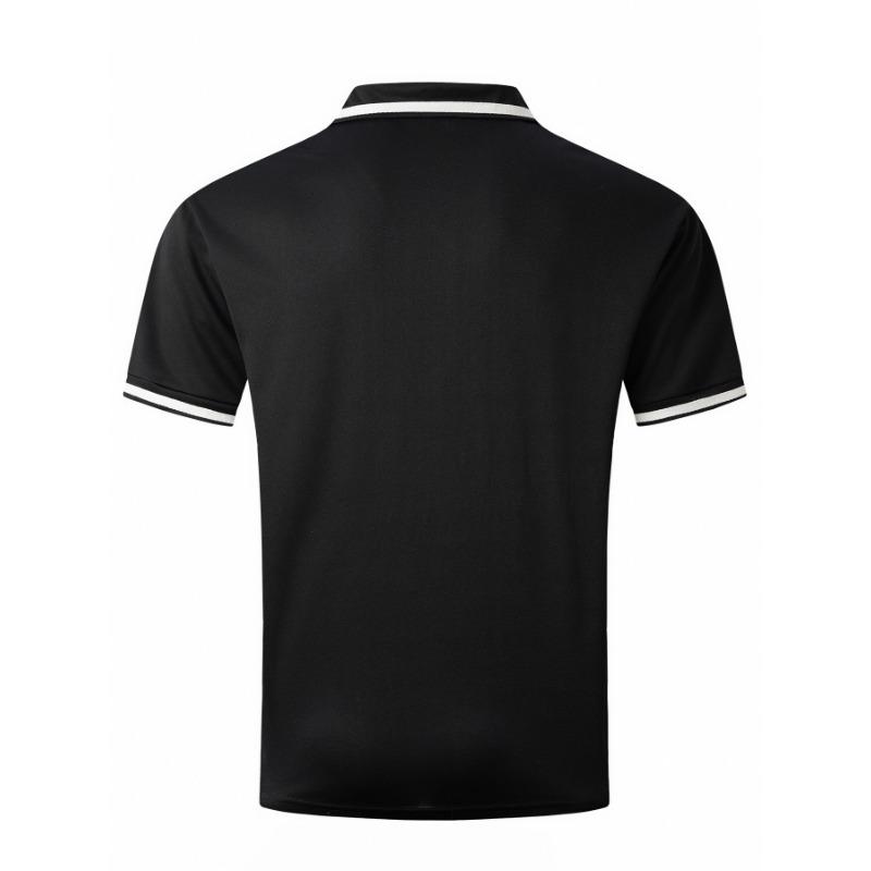 Men's New Summer Pocket Splicing Polo Set Simple Lapel Daily Casual Outfit