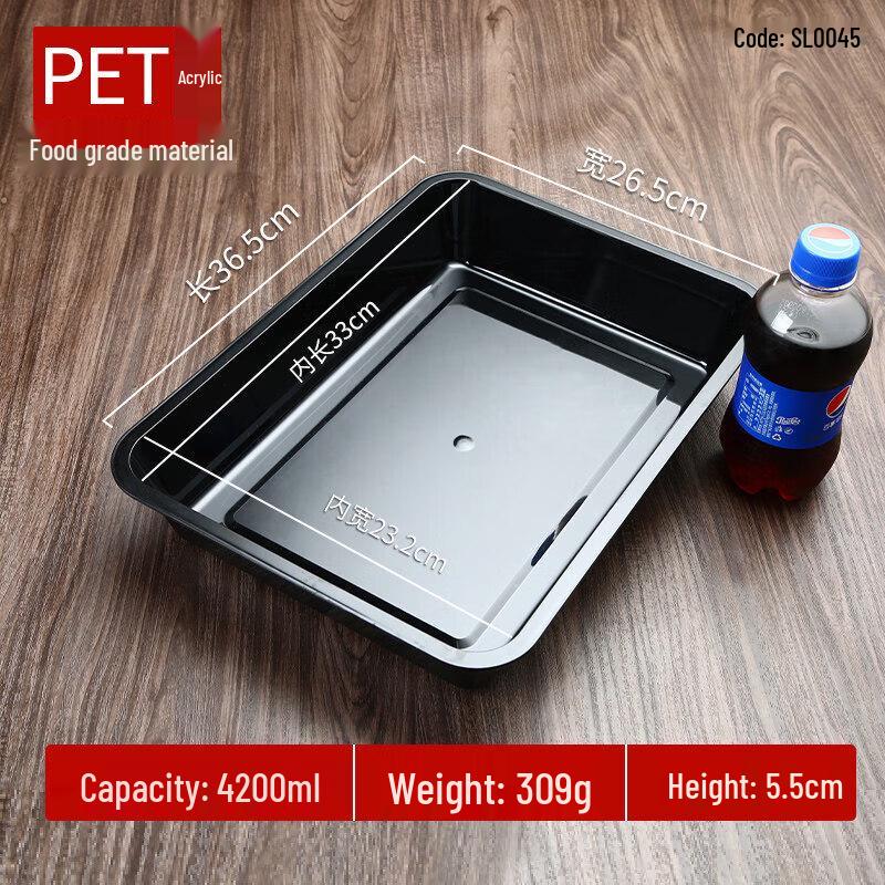 ZISIZ Round Transparent PC Acrylic Food Selection Basin