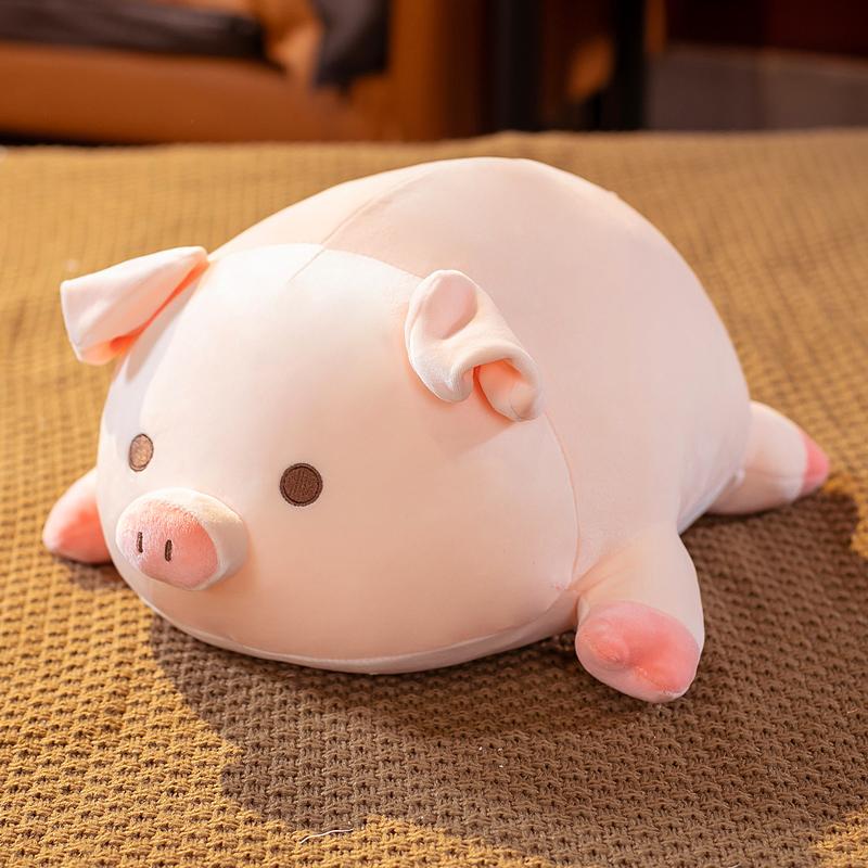 Lovely Pig Stuffed Doll Lying Animal Plush Pink Piggy Toys for Children Soft Pillow Cute Birthday Gift for Girls