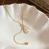 Gold Plated Irregular Round Pendant Necklaces for Women Luxury High-end Adjustable Necklace Fashion Charm Jewelry Daily Wear