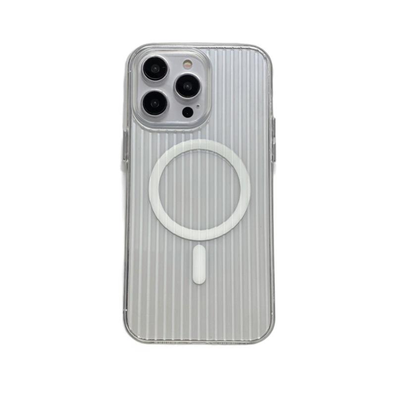 New Luggage Stripes Apply To iPhone15Pro Max Apple 16 Mobile Phone Case 13/14 Soft Case Magnetic Case