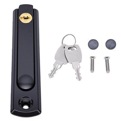 Screen Window Lock Key Stainless Steel Black Short Shaft Versatile Security Window Lock Handle