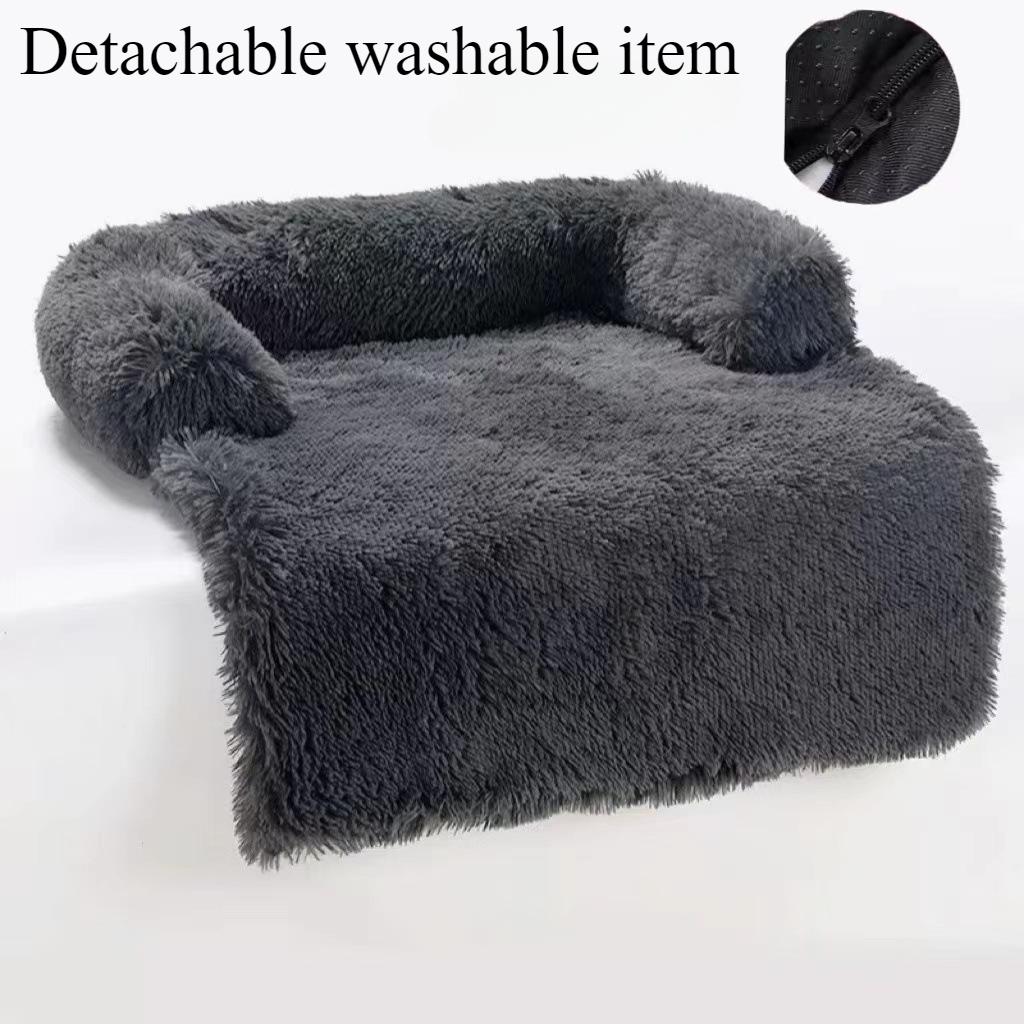 Creative Cat Bed Dog Bed Plush Comfortable Nest Cushion Right Angle Sofa Bed Dog Bed Sofa Bed Pet Mat High Side Sleeping Nest