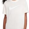 Nike Solid Color Logo Print Round Neck Short Sleeve T-Shirt Kids Tops White DX1123-113