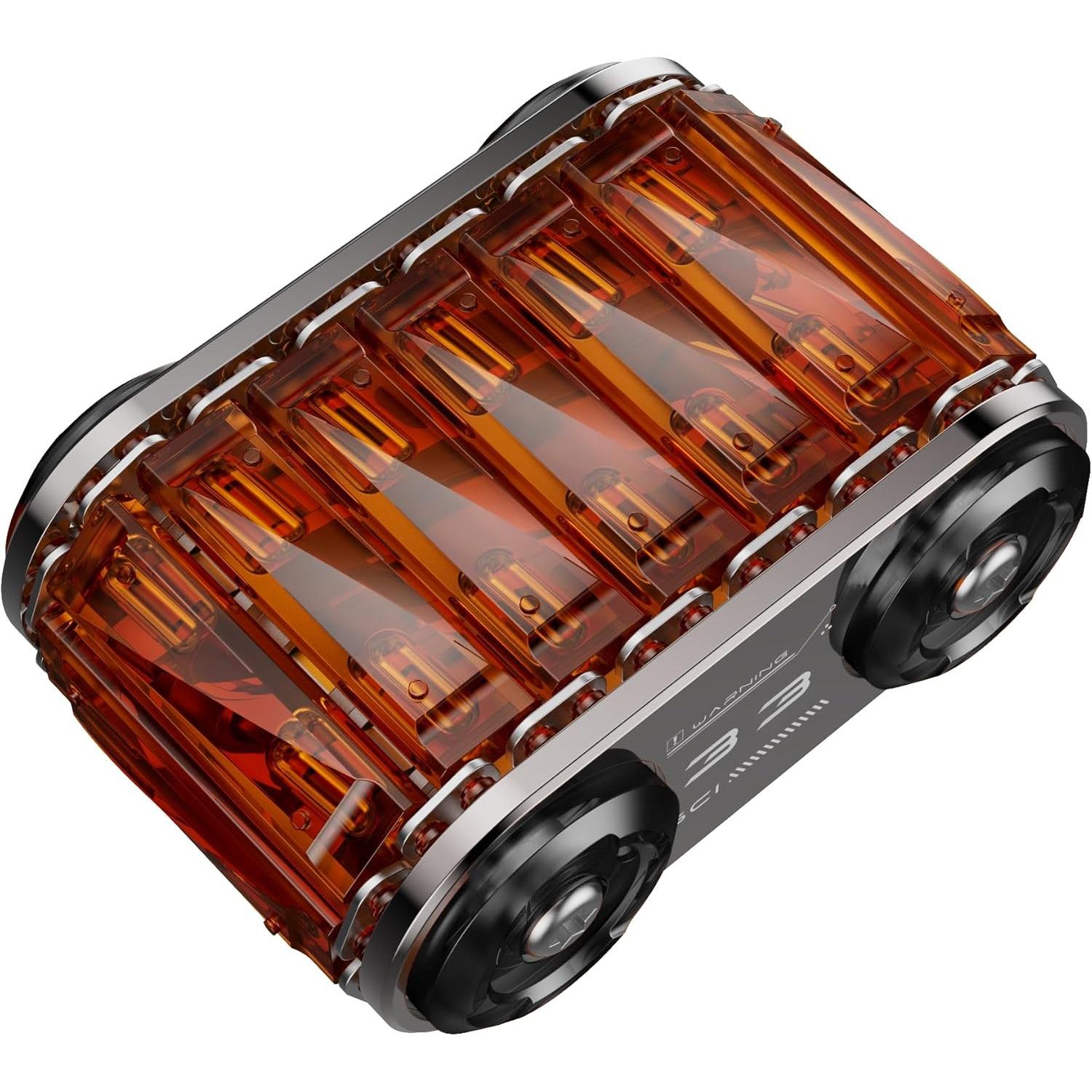 

Игрушка-фиджет для взрослых, помогает снять стресс, беспокойство, напряжение, способствует концентрации внимания, дизайн в форме танка, металлический материал, высокоточное производство 4.9*3.5*1.9cm оранжевый