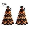 Pacchetto Completo Materiale da Cucito Kit Artigianale Albero di Natale in Tessuto Trapuntato Fai da Te, Set Regalo Fatto a Mano Patchwork Vintage per Insegnanti Amici Natale, da Tavolo