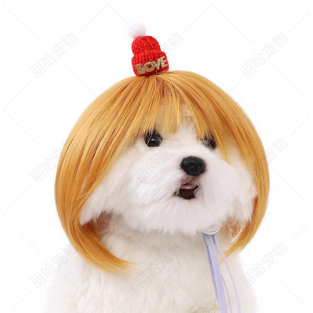 Pet Wigs for Dogs & Cats - Halloween Bob Style