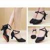Waltz Modern Ballroom Dancing Shoes Women Close Toe Tango Salsa Latin Dance Shoes Heel 5.5cm