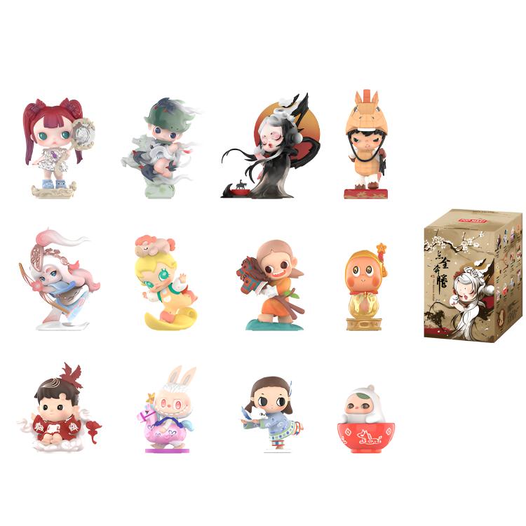 POP MART Point Gold Pentium Collection Figure Ornaments Mystery Boxes Single Mystery Box/Whole Box 12 Pcs PPMT-2601-0036