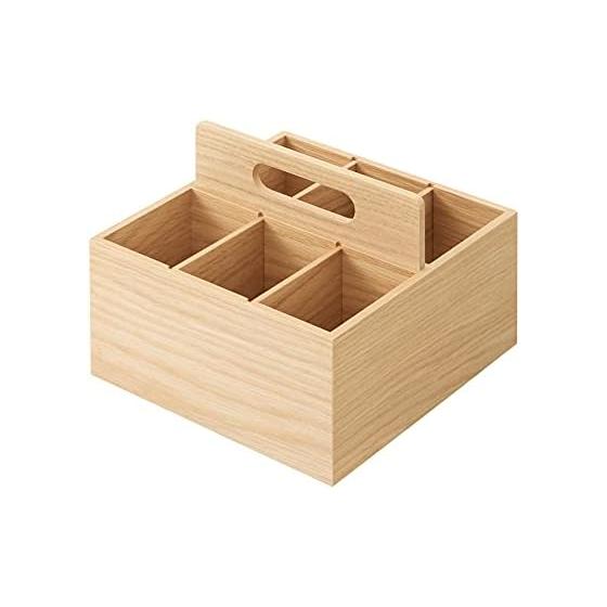 Деревянный ящик для инструментов MUJI Прибл.. Ширина 16,8 x Глубина 16,8 x Высота 12,6 44310236