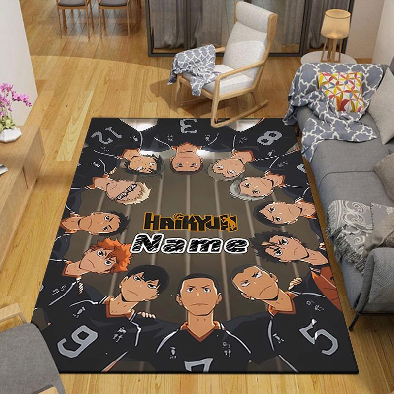 Custom 1Pc Haikyuu Name Artwork Rug Office Carpet Indoor Outdoor Entrance Doormat Nonslip Soft And Comfortable Living Room D2915102