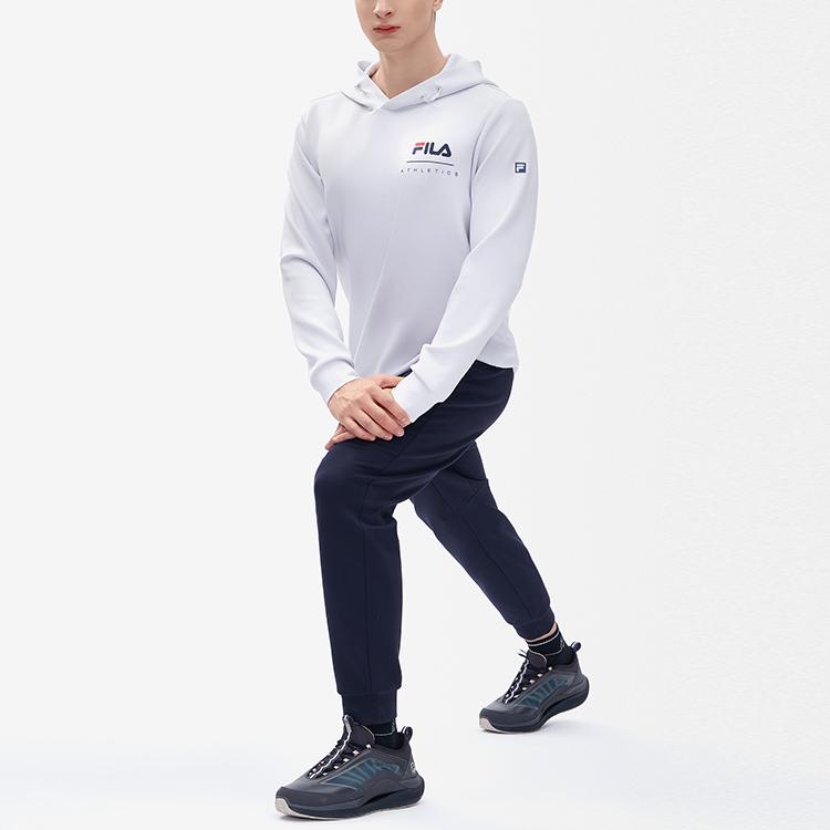 New FILA Athletics Sweatshirts Men's Cool Stone White A11M241218FWT