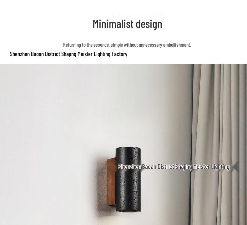 Black and Yellow Travertine Minimalist Wall Sconce for Bedroom, Living Room, or Staircase