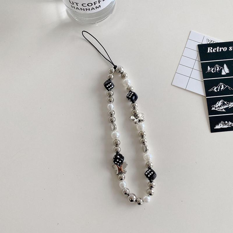 

Браслет-цепочка с бисером в виде медведя-щенка для мобильного телефона, ремешок для телефона с защитой от потери, брелок с бусинами и подвеской для Xiaomi, iPhone