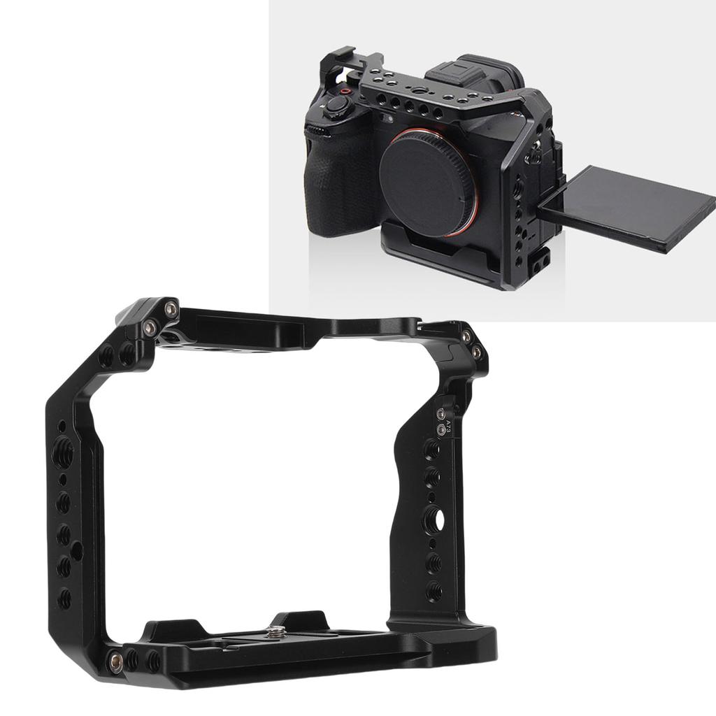 Camera Full Cage Fit for A7R3 A7M3 A9 Camera Aluminum Alloy Protective Frame Rig Video Cage for Vlog