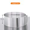 Adjustable Stainless Steel Cake Ring - 6-12 Inch Expandable Mousse Ring for Baking & Cake Decorating
