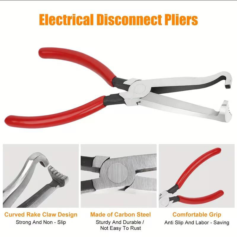 2PCS Carbon Steel Wire Connector Disassembly Tool Set Terminal Removal Pliers Electrical Connector Separator Repair Kit