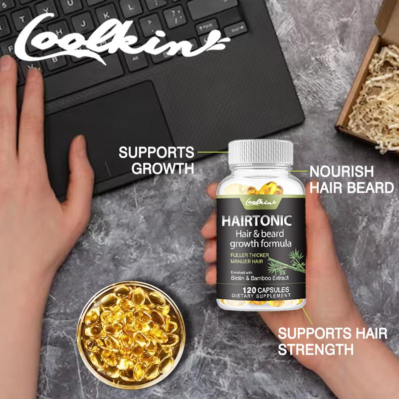 Biotin Supplement, Containing Kelp Blend, Supports Hair Health, Suitable for Adults.