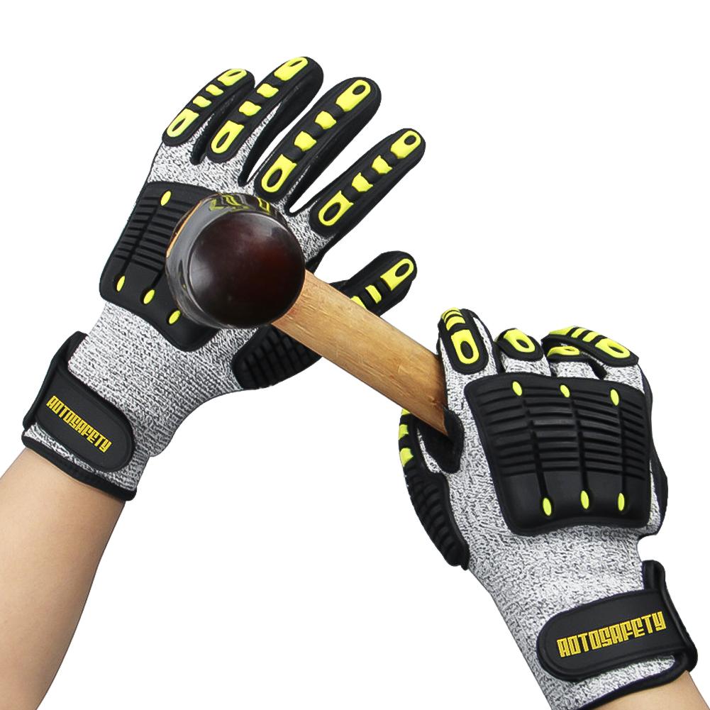 

TPR Mechanical Gloves Anti-vibration Anti-smashing Anti-cutting Anti-collision Gloves Outdoor Rescue Safety Working Gloves S