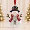 Acrylic Resin Christmas Cash Holder Ornament Reusable Hanging Cash Gift Card Holder For Christmas Tree Decoration