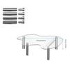 Bakery Stand Acrylic Cupcake Stand Tabletop Display Clear Acrylic Easy To Assemble High-quality Material Sturdy
